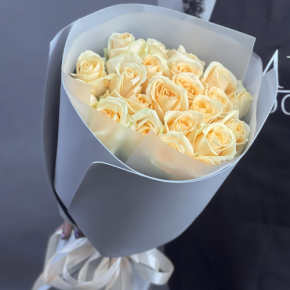 Букет из 25 роз Аваланж (50 см) в Видном