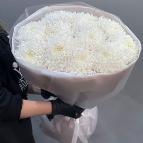 Букет из 11 белых хризантем  в Видном