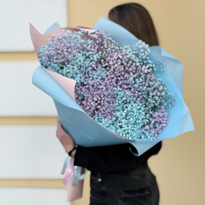 Букет "Радуга" из 15 гипсофил в Видном