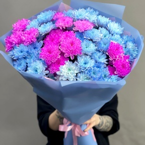 Букет "Матильда" из 15 кустовых хризантем в Видном