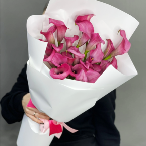 Монобукет из 21 каллы в Видном