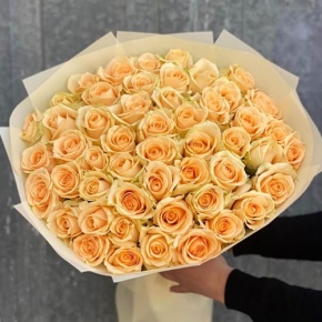 Букет из 51 розы Аваланж (60 см) в Видном