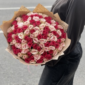 Букет "Амурный" из 101 розы (40 см) в Видном