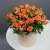 Композиция в шляпной коробке из оранжевых кустовых роз в Видном Композиция в шляпной коробке из оранжевых кустовых роз в Видном