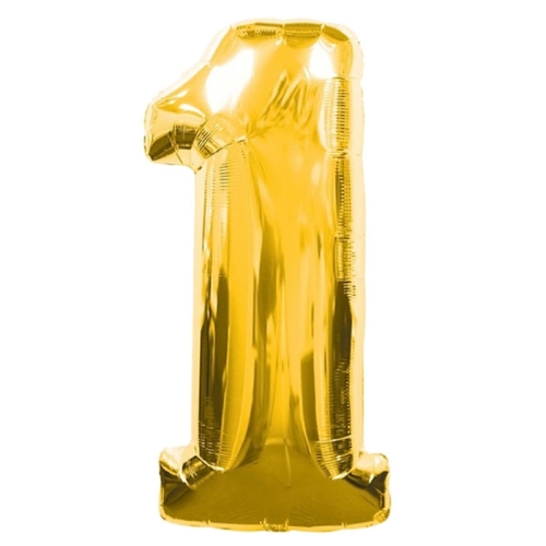 Шар гелиевый цифра 1 (40х102 см) в Видном