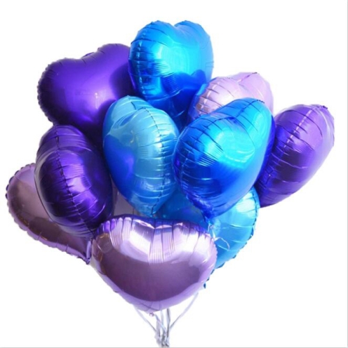Сердце сиреневое фольгированный шар с гелием (45 см) в Видном