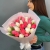 Букет из 25 кораллово-белых тюльпанов в Видном
