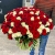 Букет 151 роза красный и белый микс (60 см) в Видном Букет 151 роза красный и белый микс (60 см) в Видном