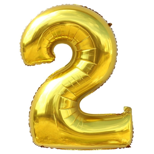 Шар гелиевый цифра 2 (40х102 см) в Видном