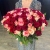 Букет 151 роза красный микс (50 см) в Видном